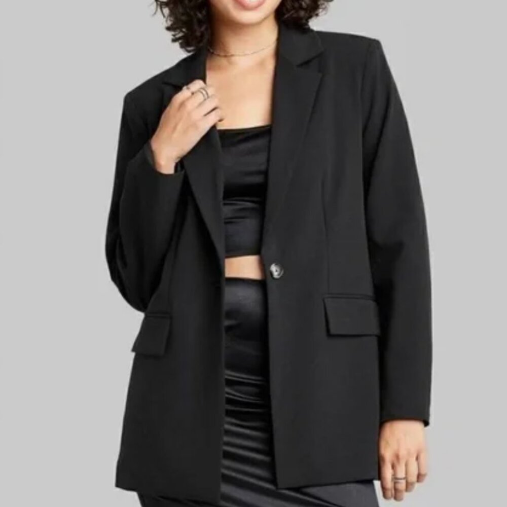 Wild Fable Oversized Black Blazer Size Medium